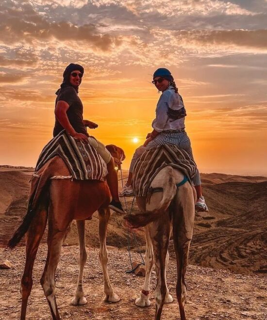 Sunset Camel Ride & Magical Dinner Show in Agafay